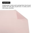 thumbnail image 4 of Waterproof Floral Wrapping Paper 22.8x22.8 Inch Class Flower Wrapping Paper for DIY Packaging Bright Pink 20 Pcs, 4 of 6