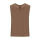 thumbnail image 5 of Vestidos Casuales Para Mujer, Blusas De Mujer De Moda Camisa bonita de lino con cuello de muñeca, suelta, sin mangas, de color liso y verano para mujer, 5 of 5