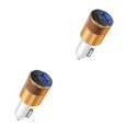 thumbnail image 1 of Wweixi Car Charge Adapter USB PD Replacement 3.1A Universal Antiflaming Automotive Dashcam Phone Power Outlet Accessories White Gold 2Set, 1 of 6