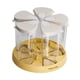 thumbnail image 4 of Dispensador de granos, contenedores para almacenar alimentos secos, botes giratorios de 360 degree, de grado alimenticio Base amarilla, 4 of 9