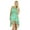 Sea Green, variant on Bimba Women Asymmetrial Short Mini Dress Summer Clothing Floral Beach Wear