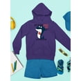 thumbnail image 3 of Shark Playing Basketball Hoodie Juniors -Image by Shutterstock,  x-Large, 3 of 4