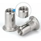 thumbnail image 2 of 80 Tuercas Remache de Acero Inoxidable, Tuercas Roscadas de Cabeza Plana de Acero Inoxidable Surtidas, Tuercas para Instalar Accesorios de Herramientas (M4+M5+M6+M8), 2 of 5