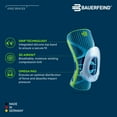 thumbnail image 5 of Bauerfeind Sports Knee Support - Knee Brace for Pain Relief and Stabilization - Patellar Knee Pad for Enhanced Support - Targeted Compression - Lightweight & Durable (Black/Bl, 5 of 5