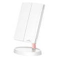 thumbnail image 4 of Impressions Vanity Infinity Trifold Beauty Makeup Mirror with Touch Sensor, Dual Magnifying (White), 4 of 7