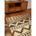 thumbnail image 3 of Rugsotic Carpets Hand Knotted Sumak Jute 8'x10' Eco-friendly Floor Area Rug Oriental Green Beige J00021, 3 of 11