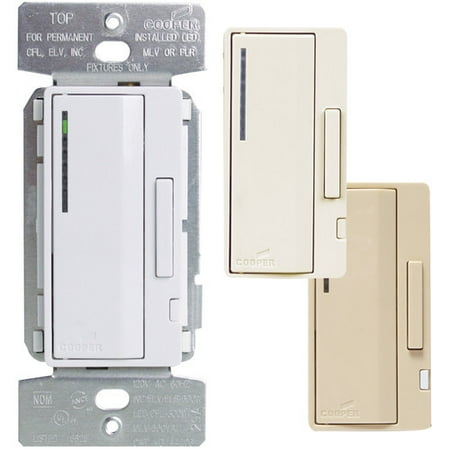 Cooper Wiring Smart Dimmer - Eaton Cooper Wiring Accell AL Series Smart Dimmer Switch Color Faceplate Set (Set of 3)