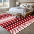 thumbnail image 4 of 6'x9' Area Rugs, Red Vertical Striped Indoor Outdoor Area Rug for Living Room Bedroom, Farmhouse Minimalist Abstract Lines Washable Bathroom Rugs Kitchen Floor Carpet Mats Home Decor Aesthetic, 4 of 8