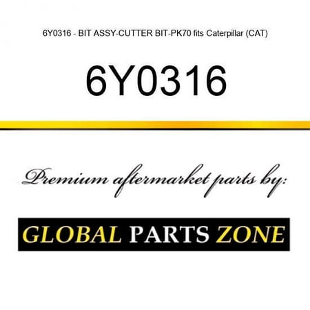 

6Y0316 - BIT ASSY-CUTTER BIT-PK70 fits Caterpillar (CAT)
