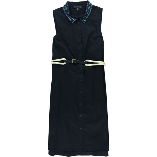 Blusa con botones altos y bajos Tommy Hilfiger para mujer azul 8