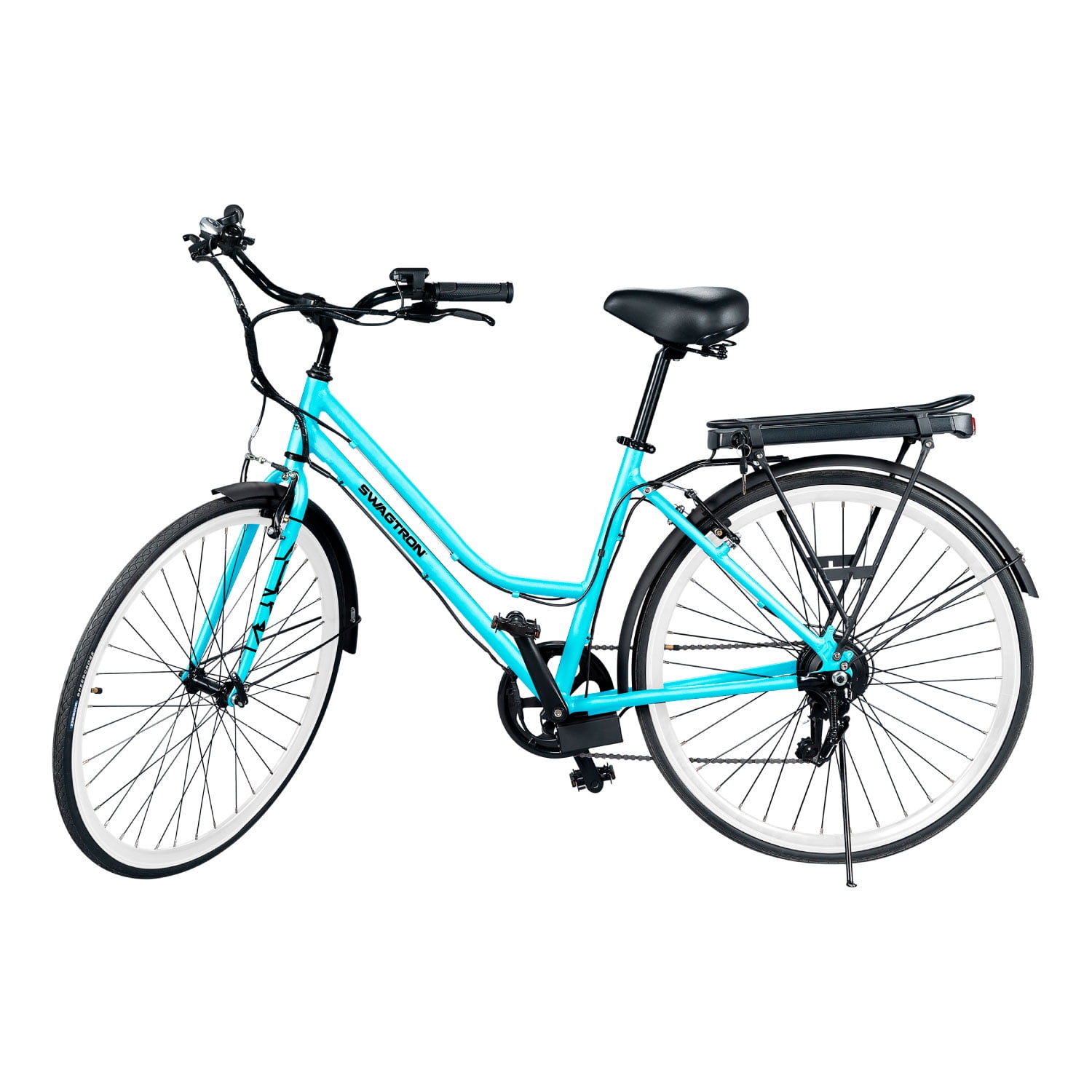 Buy Swagtron EB9 Electric Bike City with Shimano 7 Speed Cruiser Style