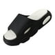 thumbnail image 2 of Sandalias de ducha para hombre con punta abierta, de secado rápido, informales, de verano, con suela gruesa Negro 35 36, 2 of 9