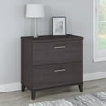 thumbnail image 2 of Bush Furniture Somerset Lateral File Cabinet, 2 Drawer, Storm Gray, 2 of 5