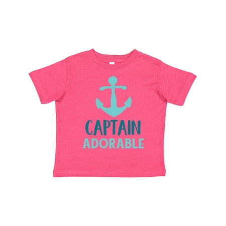 

Inktastic Captain Adorable Boat Anchor Sailor Sailing Gift Toddler Boy Girl T-Shirt