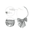 thumbnail image 3 of INSPIRE CHIC Women's Solid Color Bowknot Pre-tied Adjustable Bow Ties for Uniform Light Gray, 3 of 3