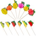 thumbnail image 1 of 100 palitos de panal de abeja para cócteles, brochetas, decoraciones navideñas, colores surtidos, 1 of 5