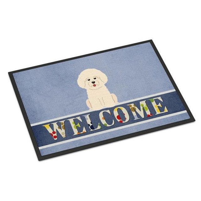 BB5656MAT Tapis de Bienvenue Intérieur Ou Extérieur 18 x 27 Po. Bichon Frise