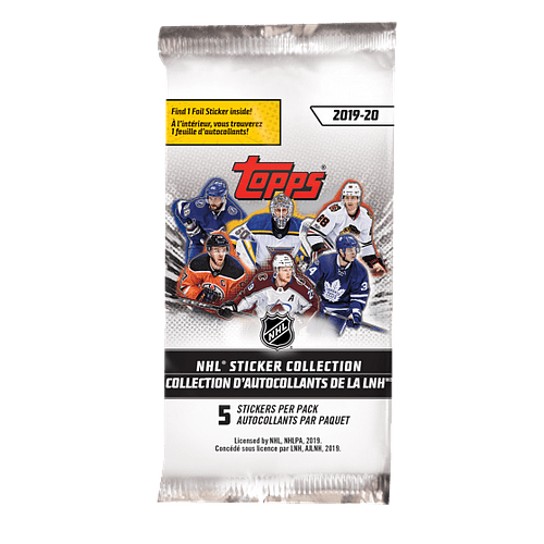2019-20 NHL Sticker Collection Pack 5 stickers per pack