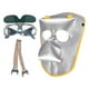 thumbnail image 4 of Conjunto de protección facial Zulema máscara de soldadura de cuero y gafas de soldadura, 4 of 8