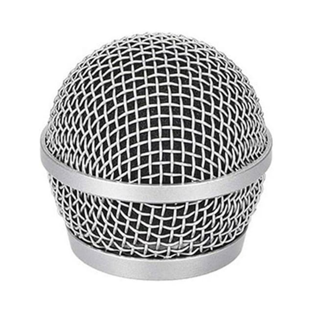Grille de Microphone de Remplacement Portable Professionnelle Détachable Filaire Sans Fil avec Éponge Intégrée pour Fête Concert Type 1