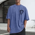 thumbnail image 1 of Tops para hombre, blusas y camisas de cuello redondo y manga corta para hombre, camisetas deportivas informales con estampado desgastado para hombre, blusas de cuello redondo y manga corta para hombre, 1 of 5