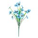 thumbnail image 3 of Lekihaqq Forked Spring Grass Artificial Flowers Home Decor Pansy Silk Bouquet Wedding Centerpiece Plastic Blue Pink White Red Purple Yellow, 3 of 7