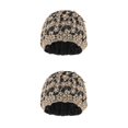 thumbnail image 1 of kurtrusly Bonnet de Mode pour Femmes Confortable Chapeau de Chimiothérapie Noir 2Set, 1 of 6