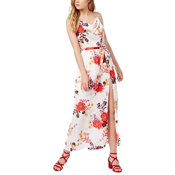 Material Girl Juniors Printed Cowl-Neck Maxi Dress Size XL