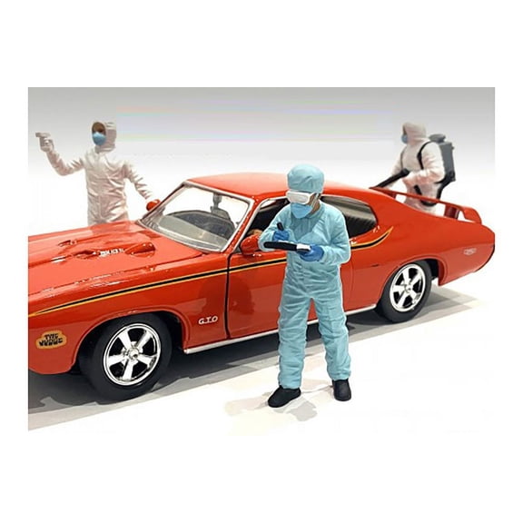 Hazmat Crew - Figure IV, Light Blue - American Diorama 76270 - 1/18 scale Figurine - Diorama Accessory