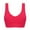 Red, variant on Women's High Neck Sports Bra Crop Top Yoga Tank Top with Built in Bra
