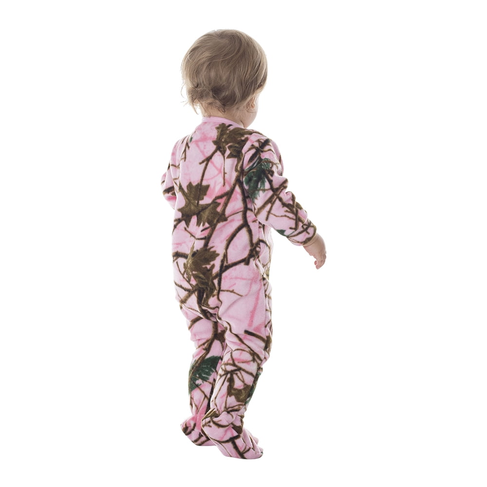 TrailCrest Infant Pink Camo Fleece Onesie Baby Cold Weather Camouflage Clothes 12 18 Months Walmart