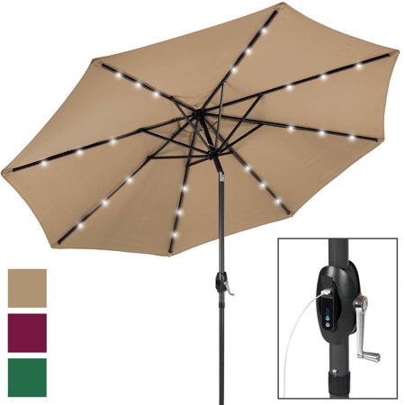 Best Choice Products 10' Solar LED Patio Umbrella w/ USB (Best Quality Umbrella Review)