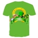 thumbnail image 3 of Blusa informal de manga corta con cuello redondo y estampado de trébol del Día de San Patricio para hombre Pompotops  oipoqjl5656, 3 of 3