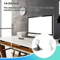 thumbnail image 2 of Support de Moniteur de Bureau Pliable Étagère Universelle Support de Moniteur PC LCD Montage Vertical Cintre Vertical Support Réglable pour 17-24 Pouces Noir, 2 of 9