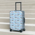 thumbnail image 5 of Uemuo Rainbow Dinosaur Printed Washable Luggage Cover - Fashion Suitcase Protector Fits 18-32 Inch Luggage -Small, 5 of 9