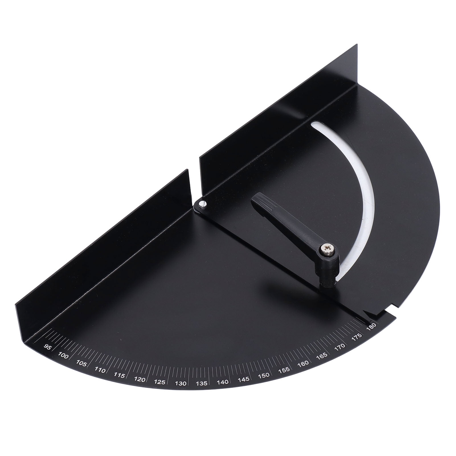 Adjustable Woodworking Protractor, Secure Angle Clamping, Long,Lasting Clear Scale for Crafts