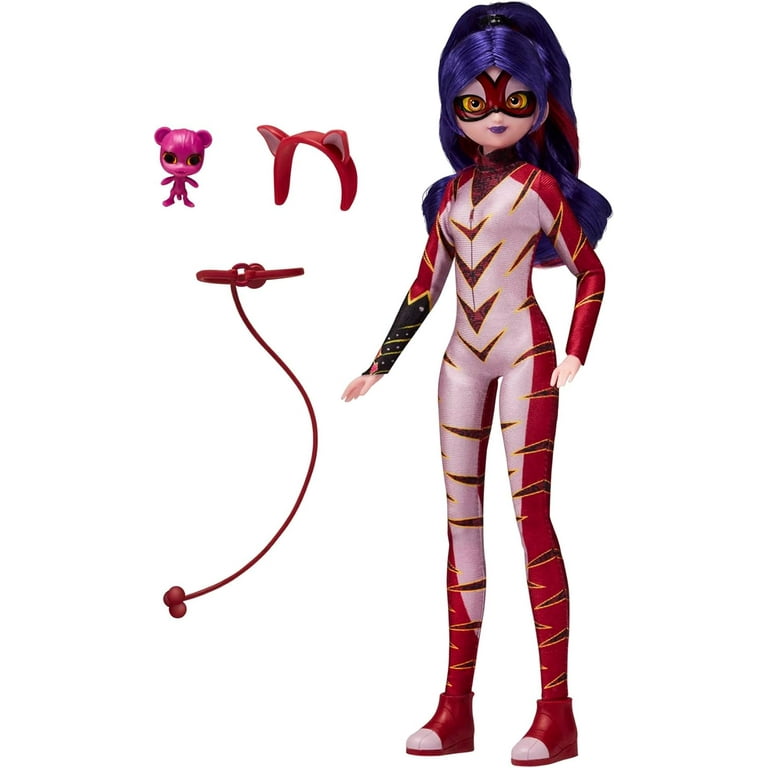 Bandai Miraculous: Tales of Ladybug and Cat Noir Small Ladybug Doll | 12cm  Miraculous Ladybug Doll with Accessories | Marinette Superhero Ladybug Toy