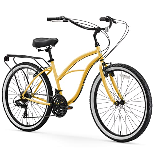 sixthreezero Around The Block Women's Beach Cruiser Bike, 1/3/7/21