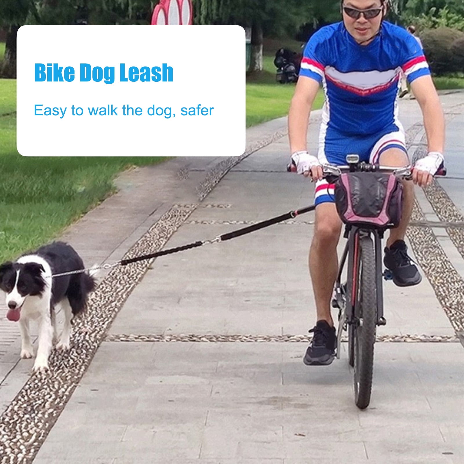 Dog Cycling Leash Bike Dog Leash Retractable Easy Installation for Training