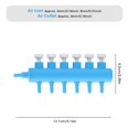 thumbnail image 4 of Spptty Aquarium Air Splitter, Plastic Aquarium Water Tube Volume Control Valve Connector Fish Tank Air Splitter Oxygen Pump Accessory,Fish Tank Distributor, 4 of 8