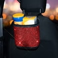 thumbnail image 3 of eing Car Seat Organizer Premium Seat Back/Front Seat Travel Caddy Bag, Bling Crystal Car Front Seat Organizer, Pratical Car Garbage Pocket Bin, Diamond Car Accessory (2 - Pack,Red), 3 of 8