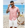 thumbnail image 2 of COOFANDY Mens Summer Shirts Floral Hawaiian Shirts Short Sleeve Casual Beach Wear Clothing, 2 of 6
