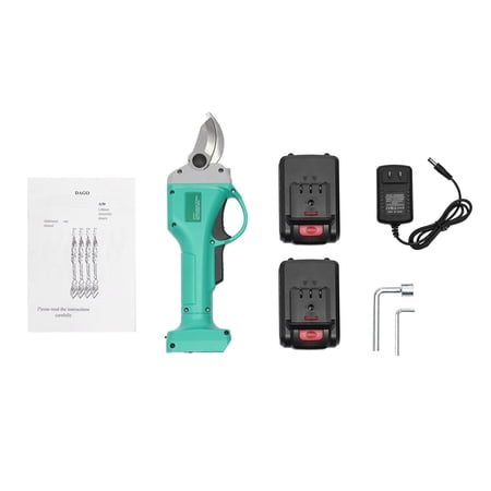 TOOL1SHOoo 2 Batteries Electric Cordless Pruning Shears Brushless Secateur Branch Scissor