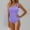 Purple, variant on YEAHITCH Woman's Swimsuit,Juniors Swimsuit,Clearance Swimsuit,One-Piece,One Shoulder,Mid WaistPink,S (US:4)