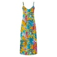 thumbnail image 5 of Viikei Dresses for Women Plus Size Summer,Women's Summer Print Casual Loose Sleevless V-Neck Dress Multicolor L, 5 of 5