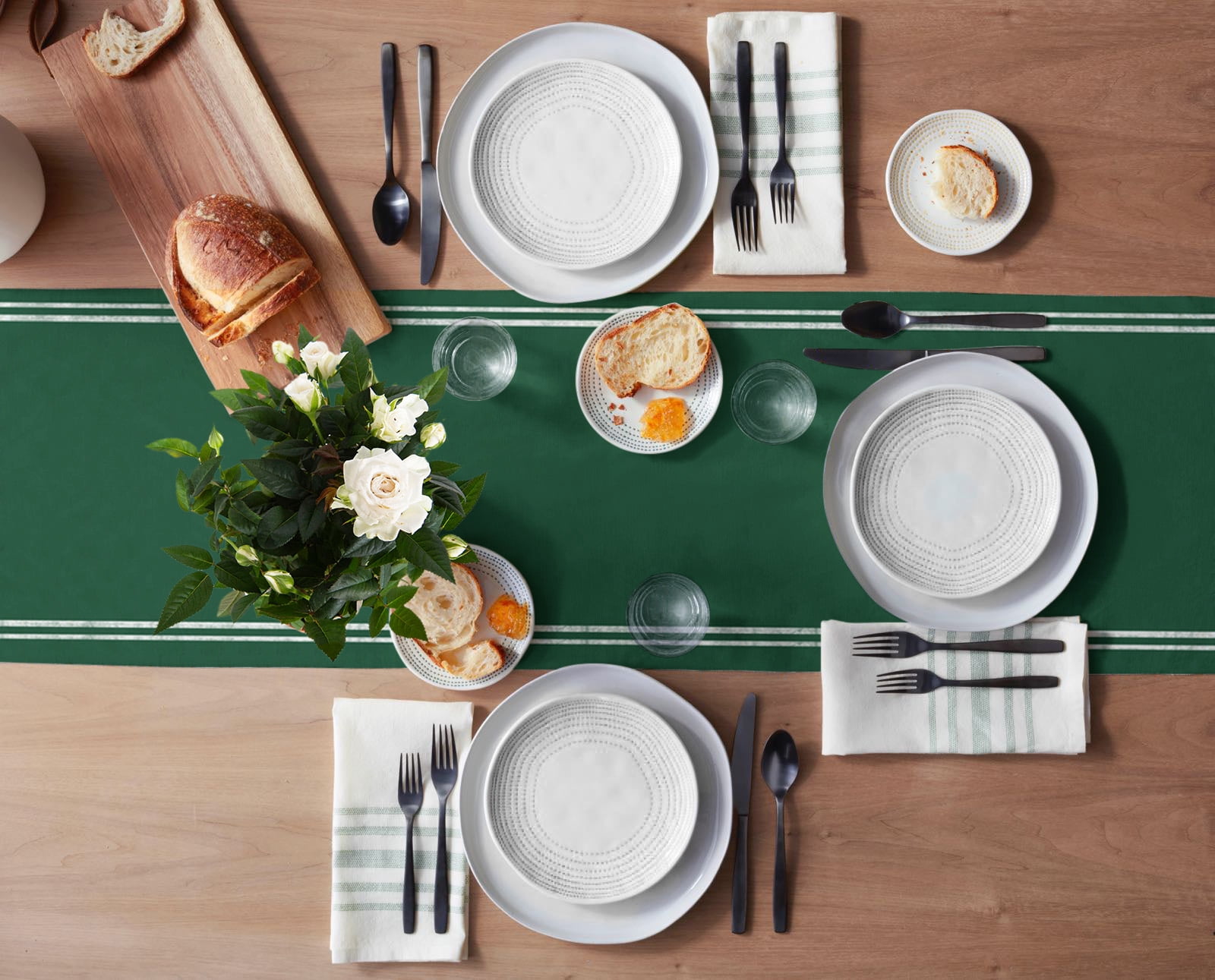 Table Runner Dresser Scarves 90 Inch Long, Modern Minimalism Hunter Green Linen Dining Table Runners St Patricks Olive Green Tabletop Scarf for Wedding Holiday Party Kitchen