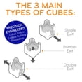 thumbnail image 3 of MindWare Q-BA-Maze 2.0 Ensemble de Course Rallye, Trousse de Construction de Piste Modulaire en Marbre avec Cubes, Rails, Lanceur et Billes, Jouet de Construction STIM pour Problème S, 3 of 9