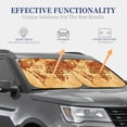 thumbnail image 4 of Fotbe Not All Those Who Wander Are Lost2 2-Piece Car Windshield Sun Shade | Sun Blocker for Car Windshield | Foldable Automotive Interior Accessories for Sun Protection-Medium, 4 of 7
