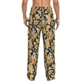 thumbnail image 3 of Daiia Sunflowers Bee Men's Sleep Pant with Pockets and Drawstring,Pajama Pants-Small, 3 of 9
