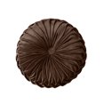 thumbnail image 2 of HEVIRGO Coussin de Sol Rond Plissé 35cm pour Canapé Lit Maison, Café Foncé, 2 of 10